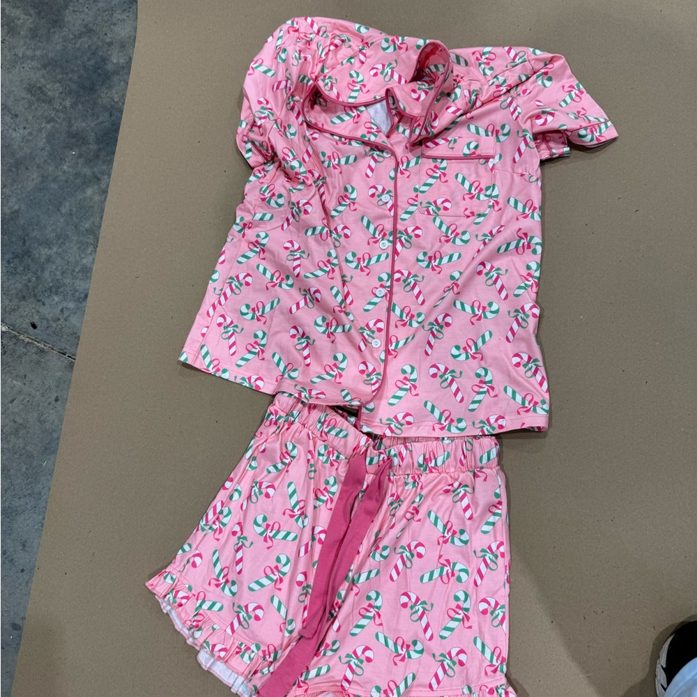 Pink Candy Cane Pajamas